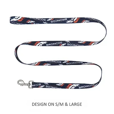 Little Earth Productions Denver Broncos Pet Nylon Leash - S/M