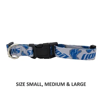 Little Earth Productions Detroit Lions Pet Nylon Collar - Large