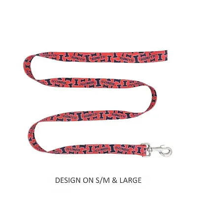 Little Earth Productions Illinois Fighting Illini Pet Nylon Leash - S/M