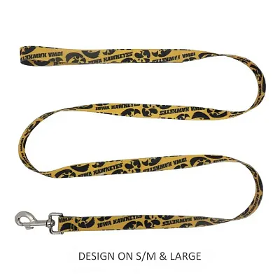 Little Earth Productions Iowa Hawkeyes Pet Nylon Leash - S/M