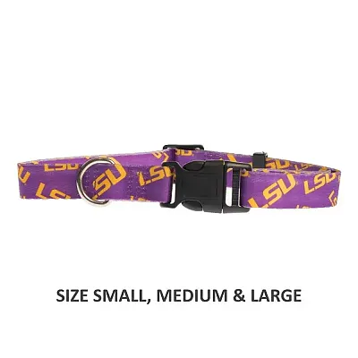 Little Earth Productions LSU Tigers Pet Nylon Collar - Large