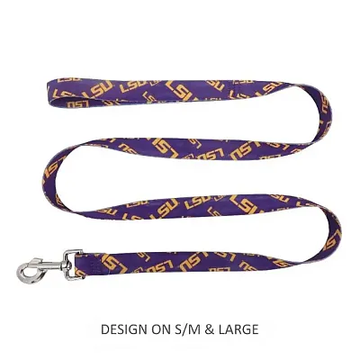 Little Earth Productions LSU Tigers Pet Nylon Leash - S/M