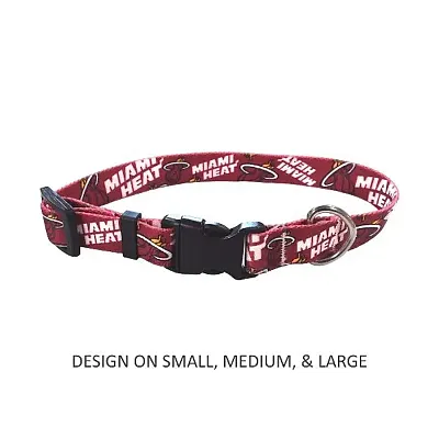 Little Earth Productions Miami Heat Pet Nylon Collar - Small