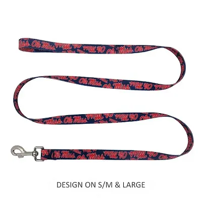 Little Earth Productions Ole Miss Rebels Pet Nylon Leash - XS