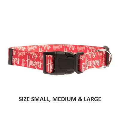 Little Earth Productions Nebraska Huskers Pet Nylon Collar - Large