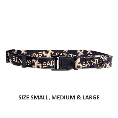Little Earth Productions New Orleans Saints Pet Nylon Collar - Medium