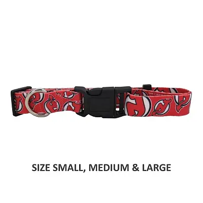 Little Earth Productions New Jersey Devils Pet Nylon Collar - Large