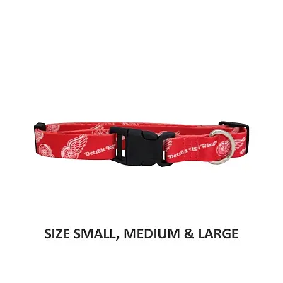 Little Earth Productions Detroit Red Wings Pet Nylon Collar - Small