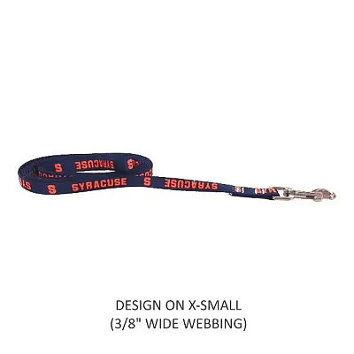 Little Earth Productions Syracuse Orange Pet Nylon Leash - XS