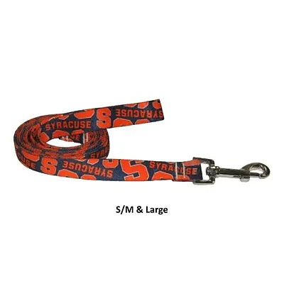 Little Earth Productions Syracuse Orange Pet Nylon Leash - S/M