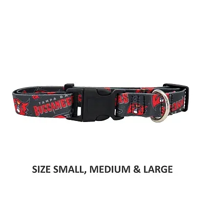 Little Earth Productions Tampa Bay Buccaneers Pet Nylon Collar - Medium