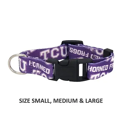 Little Earth Productions TCU Horned Frogs Pet Nylon Collar - Large