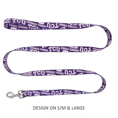 Little Earth Productions TCU Horned Frogs Pet Nylon Leash - Large