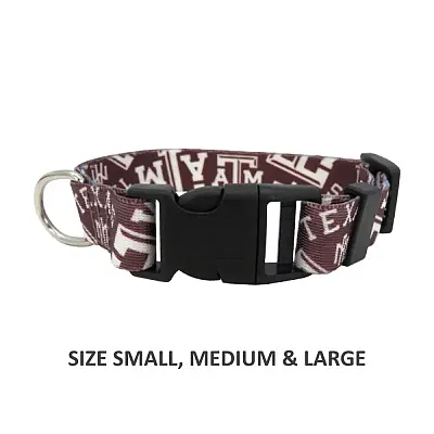 Little Earth Productions Texas A&M Aggies Pet Nylon Collar - Small