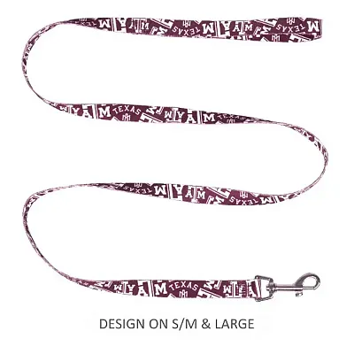 Little Earth Productions Texas A&M Aggies Pet Nylon Leash - S/M