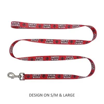 Little Earth Productions Louisiana Ragin' Cajuns Pet Nylon Leash - Large