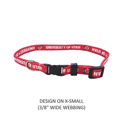 Little Earth Productions Utah Utes Pet Nylon Collar - XS