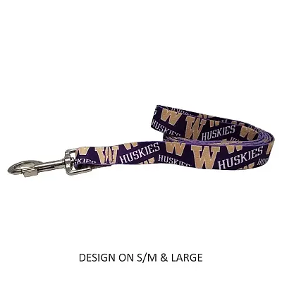 Little Earth Productions Washington Huskies Pet Nylon Leash - Large