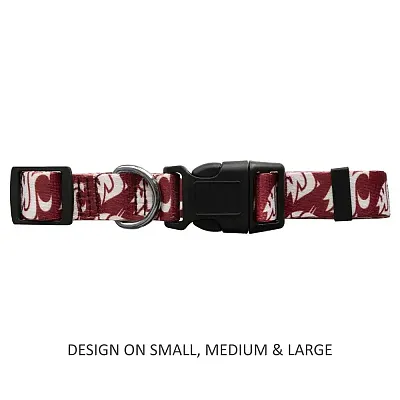 Little Earth Productions Washington State Cougars Pet Nylon Collar - Large