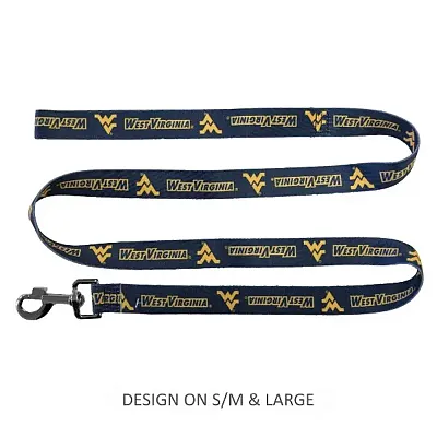 Little Earth Productions West Virginia Mountaineers Pet Nylon Leash - S/M