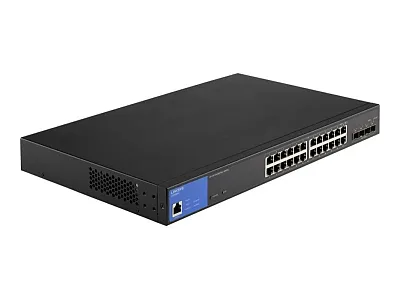 LINKSYS LGS328MPC 24-Port Managed Ge Poe+ Switch 4 10G Sfp