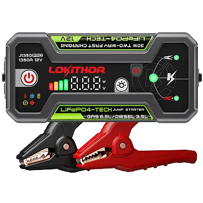 LOKITHOR J1350PRO 1350A Jump Starter W/ Lifepo4