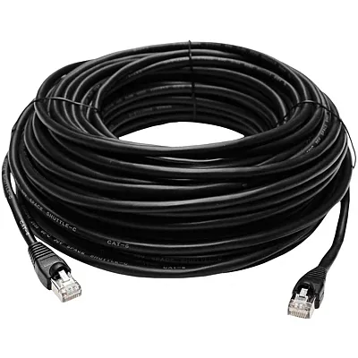 Lorex Cbl100C6Rxu Cat-6 Outdoor Extension Cable For Ip Cameras, Black (100 Ft.)