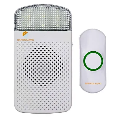 Safeguard Supply Wireless Doorbell + Flashing Strobe Receiver Kit LRA-D1000S-L