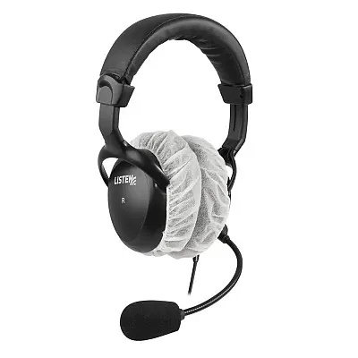 Listen Tech Large Sanitary Covers for Stereo Headphones (100 CT) LA-169