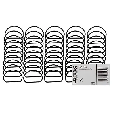 Listen Tech Metal D-Rings (50 CT) LA-448