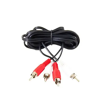 Listen Tech Dual RCA to Dual RCA Cable 6.6 ft. (2 m) LPT-A107-B
