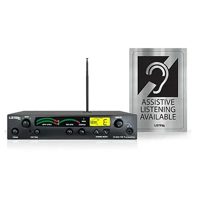 Listen Tech Stationary 3-Channel RF Transmitter Package 1 (72 MHz) LT-803-072-P