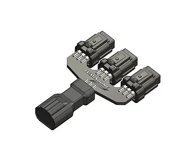 LUMISHORE US 600439 Lux Sl&Neon Flex 3-Way Cbl Splitter