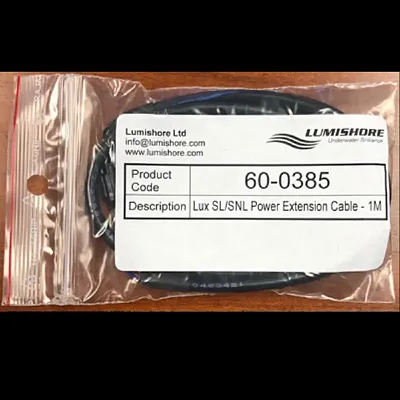 LUMISHORE US 60BLK0385 Lux Striplight Exten. Cable 1M(39&#039;)