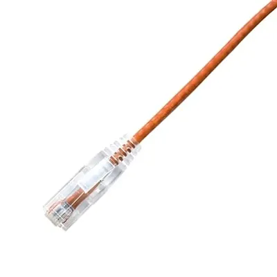 Lynn Electronics CPCS-6OR-003F Patch Cord Cat6 Slim 3Ft Orange