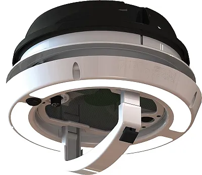 MAXXAIR VENT 0003810B Maxxfan Dome+ 6' Fan Black