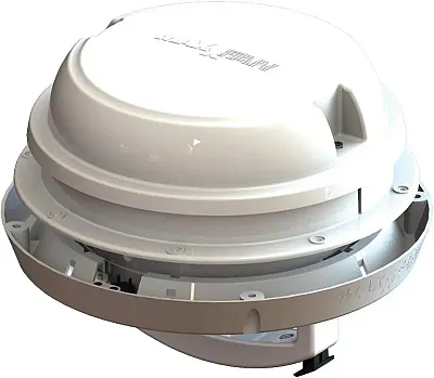 MAXXAIR VENT 0003810W Maxxfan Dome +6&#039; Fan White W/Led