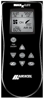 MAXXAIR VENT 00A01150K Hand Held Remote Black Exhaust Only
