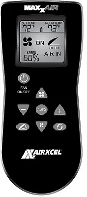 MAXXAIR VENT 00A03650K 6 Key Wall Control Black