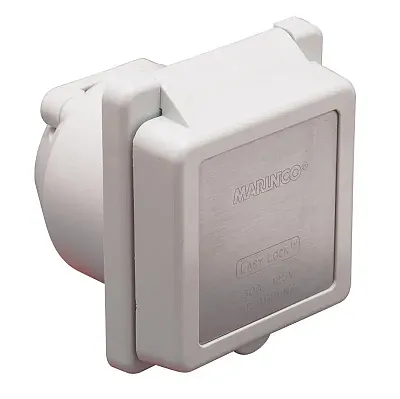 MARINCO 301ELB Inlet 30A 125V Square White