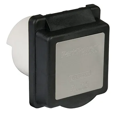 MARINCO 301ELRVBLK 30A 125V Std Pwr Inlt Blk