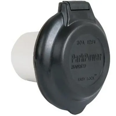 MARINCO 304ELBRVBL 125V Cntrd Pwr Inlt Blk