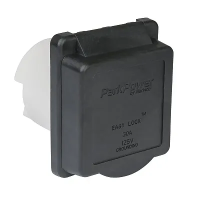 MARINCO 30ARVIB 30A Power Inlet Black