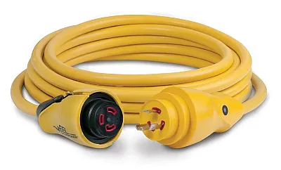 MARINCO CS3025 Eel Cordset 30A 125V 25' Yellow
