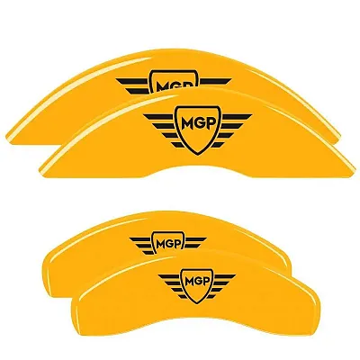 MGP CALIPER 10255SMGPY Set Of 4 Caliper Covers Engraved F