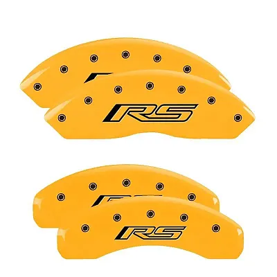 MGP CALIPER 14255SRS5Y Set Of 4 Caliper Covers Engraved F