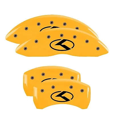 MGP CALIPER 21196SCRKY Set Of 4 Caliper Covers Engraved F
