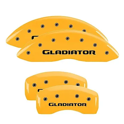 MGP CALIPER 42021SGLDY Set Of 4 Caliper Covers Engraved F