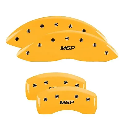 MGP CALIPER 42021SMGPY Set Of 4 Caliper Covers Engraved F