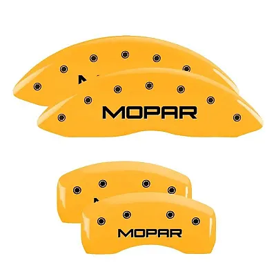 MGP CALIPER 42021SMOPY Set Of 4 Caliper Covers Engraved F